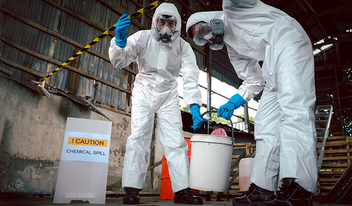 Biohazard cleanup team response